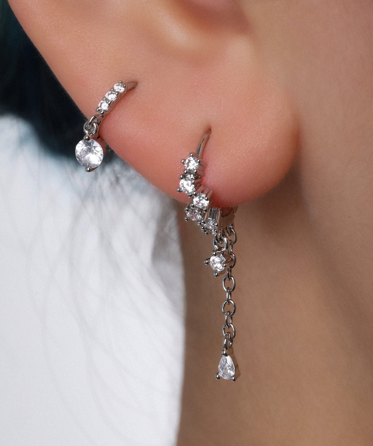 Luna Bloom Drop - Brass - Lobe, Upper Lobe - Oumo Jewelry
