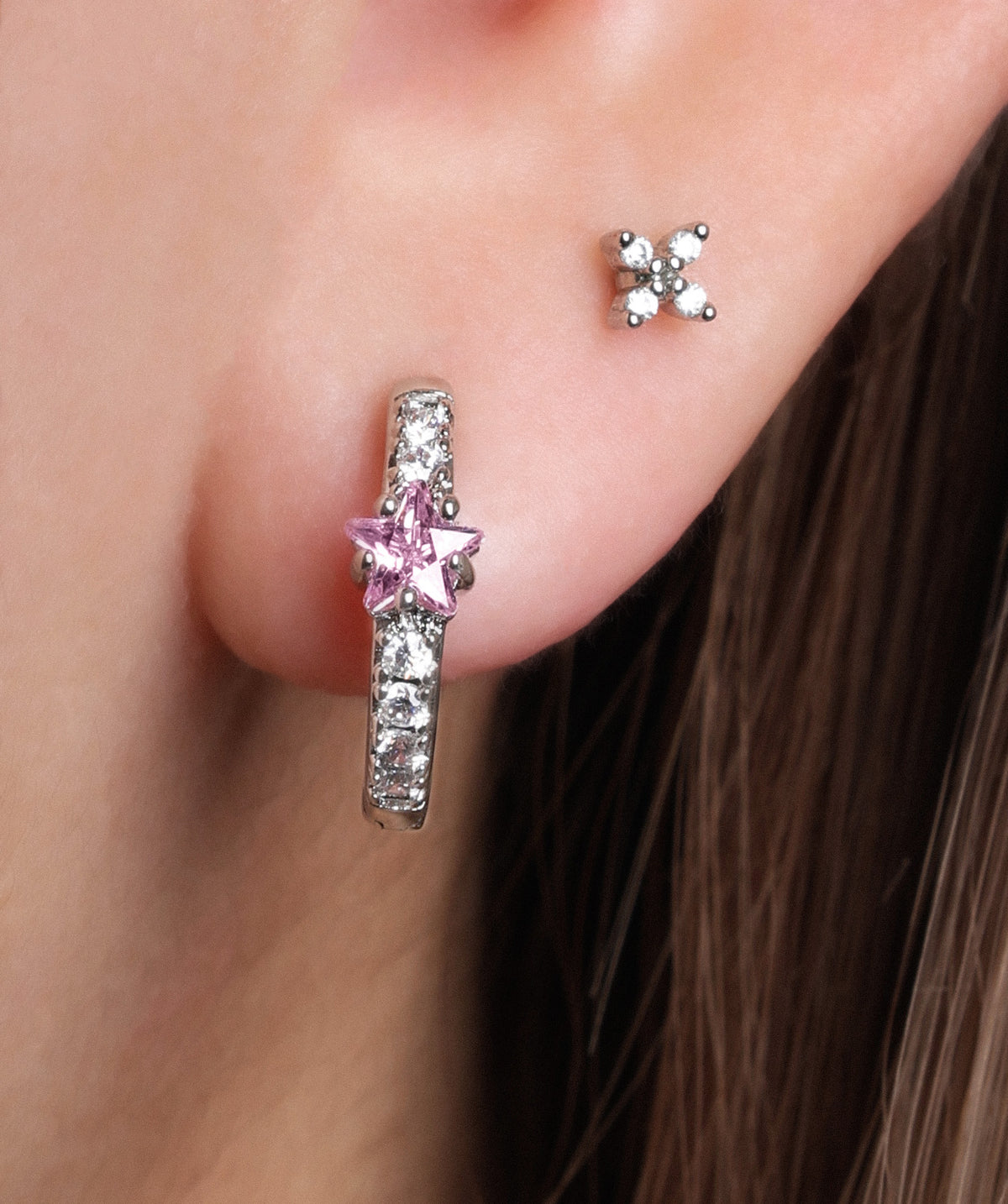 Starry Hoop - Brass - Lobe - Oumo Jewelry