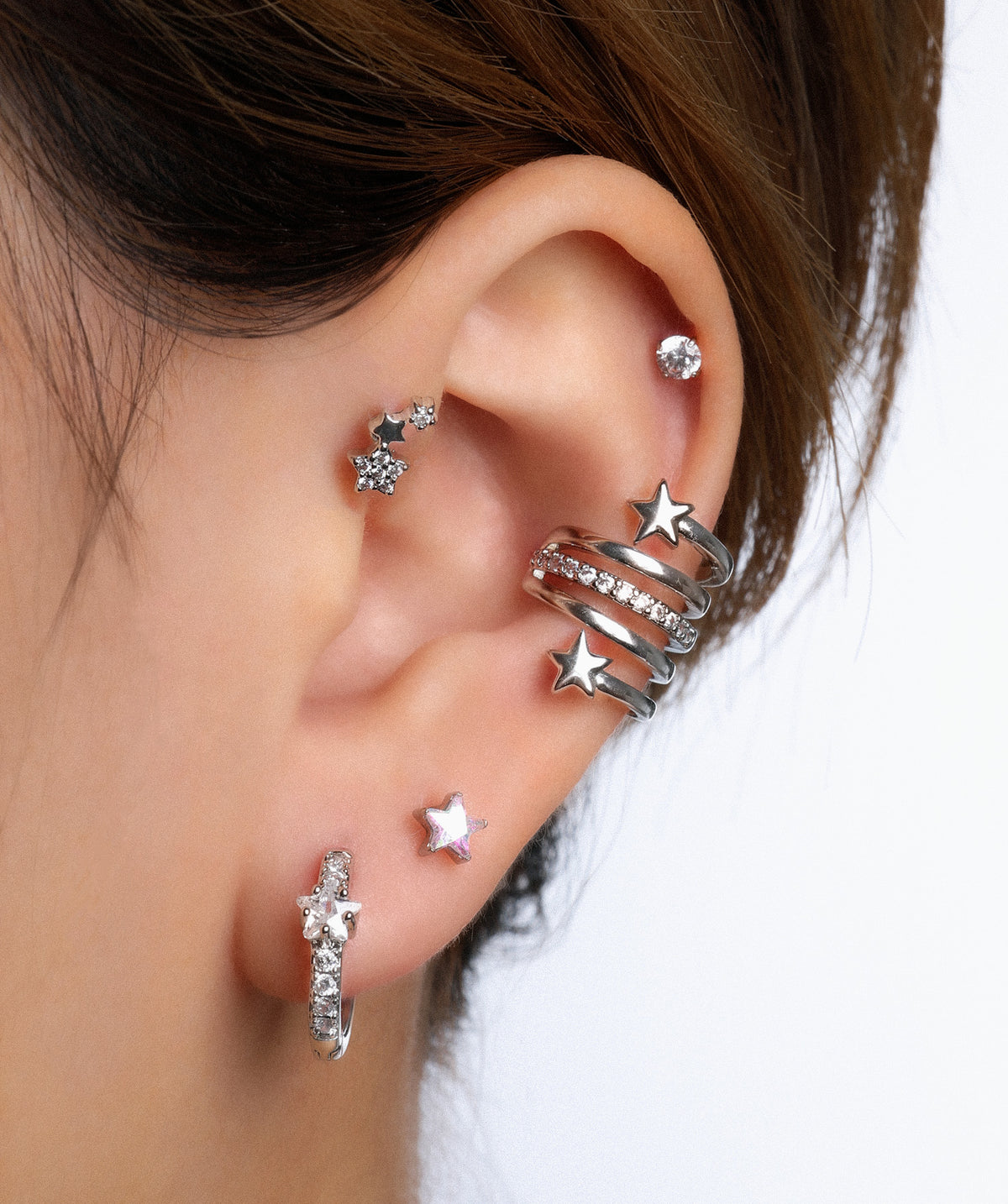 Galaxy Ear Cuff - Brass - Oumo Jewelry