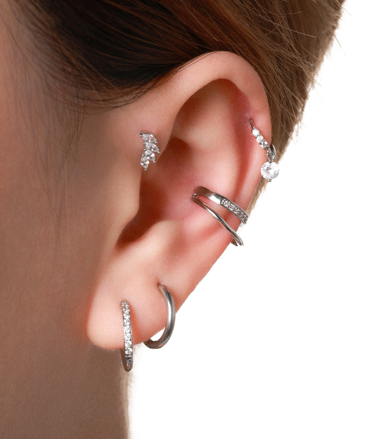 Twist Glow Ear Cuff - Brass - Oumo Jewelry
