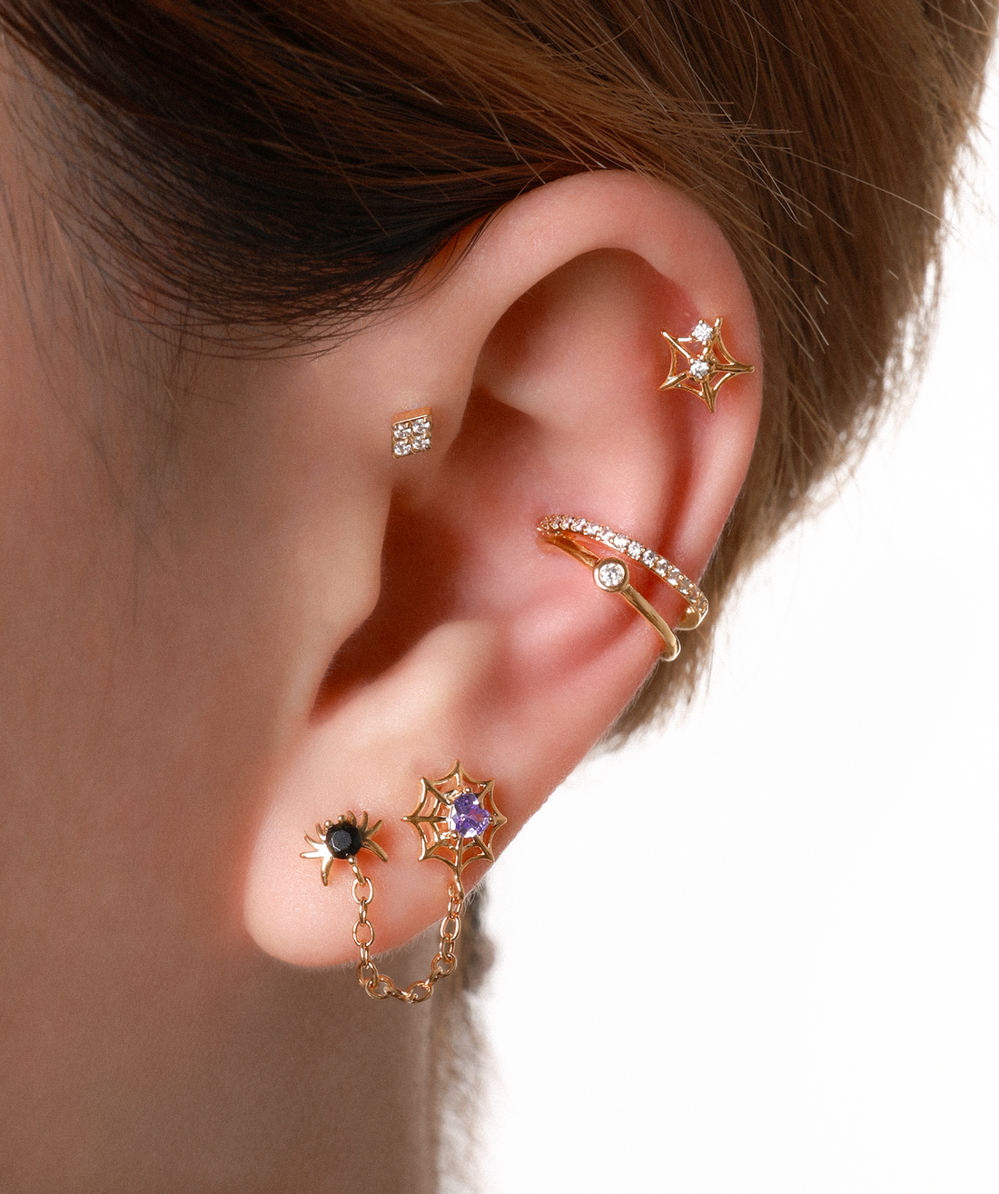 Twinkling Cobweb Stud
