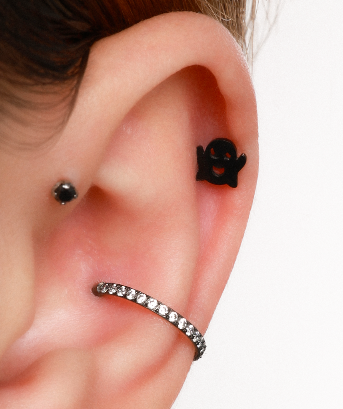 Sparkle Clicker - Stainless Steel - Lobe, Upper Lobe, Helix - Oumo Jewelry