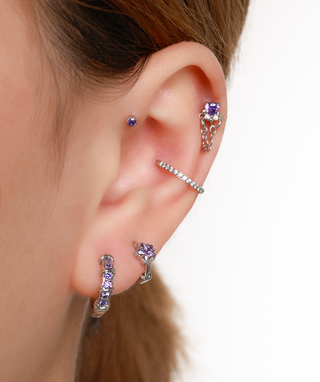 Charming Star Helix Hoop - OumoJewelry
