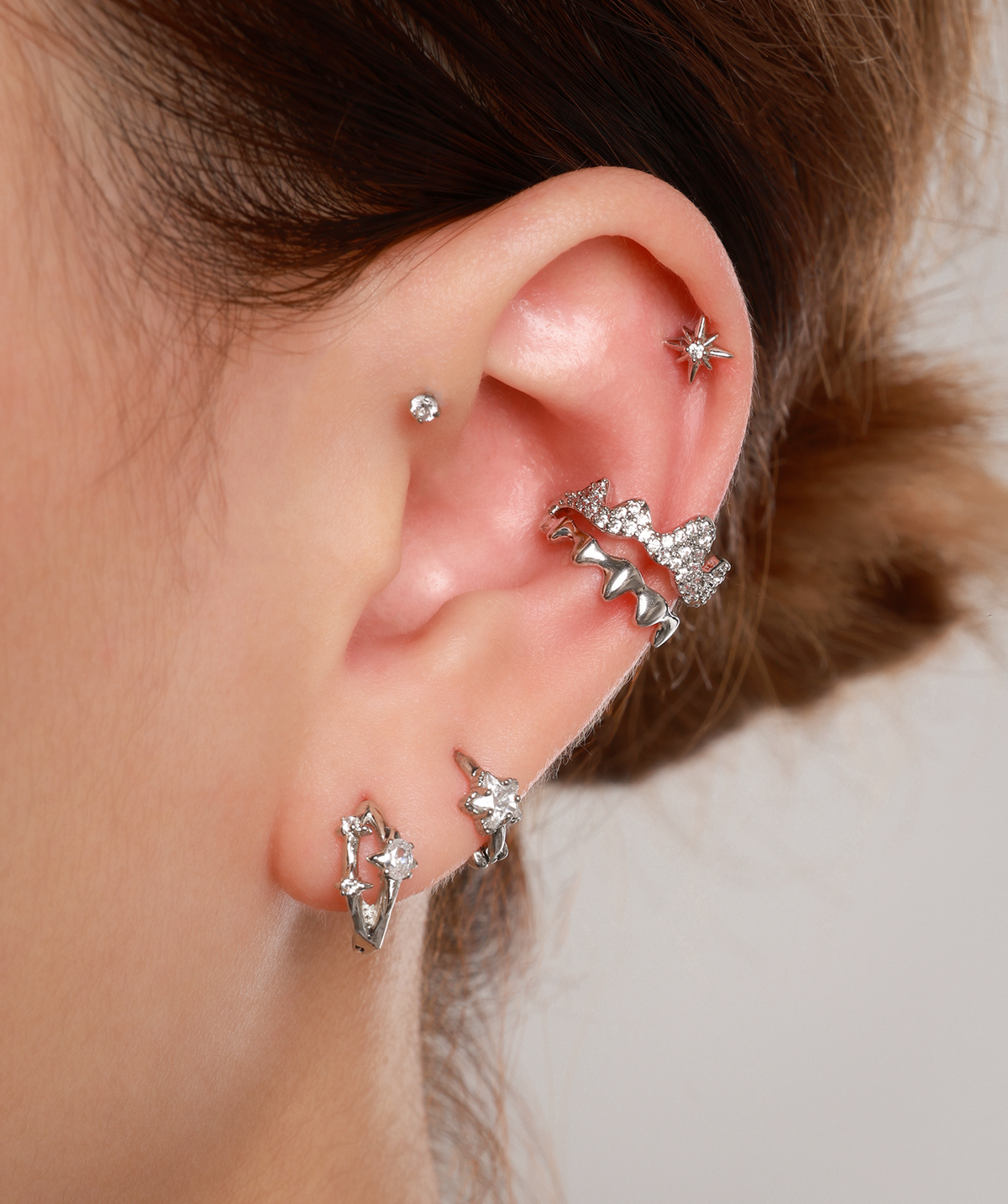 Vampire Ear Cuff - Brass - Oumo Jewelry