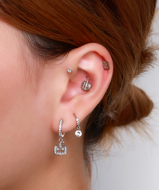 Titanium Pumpkin Stud - OumoJewelry