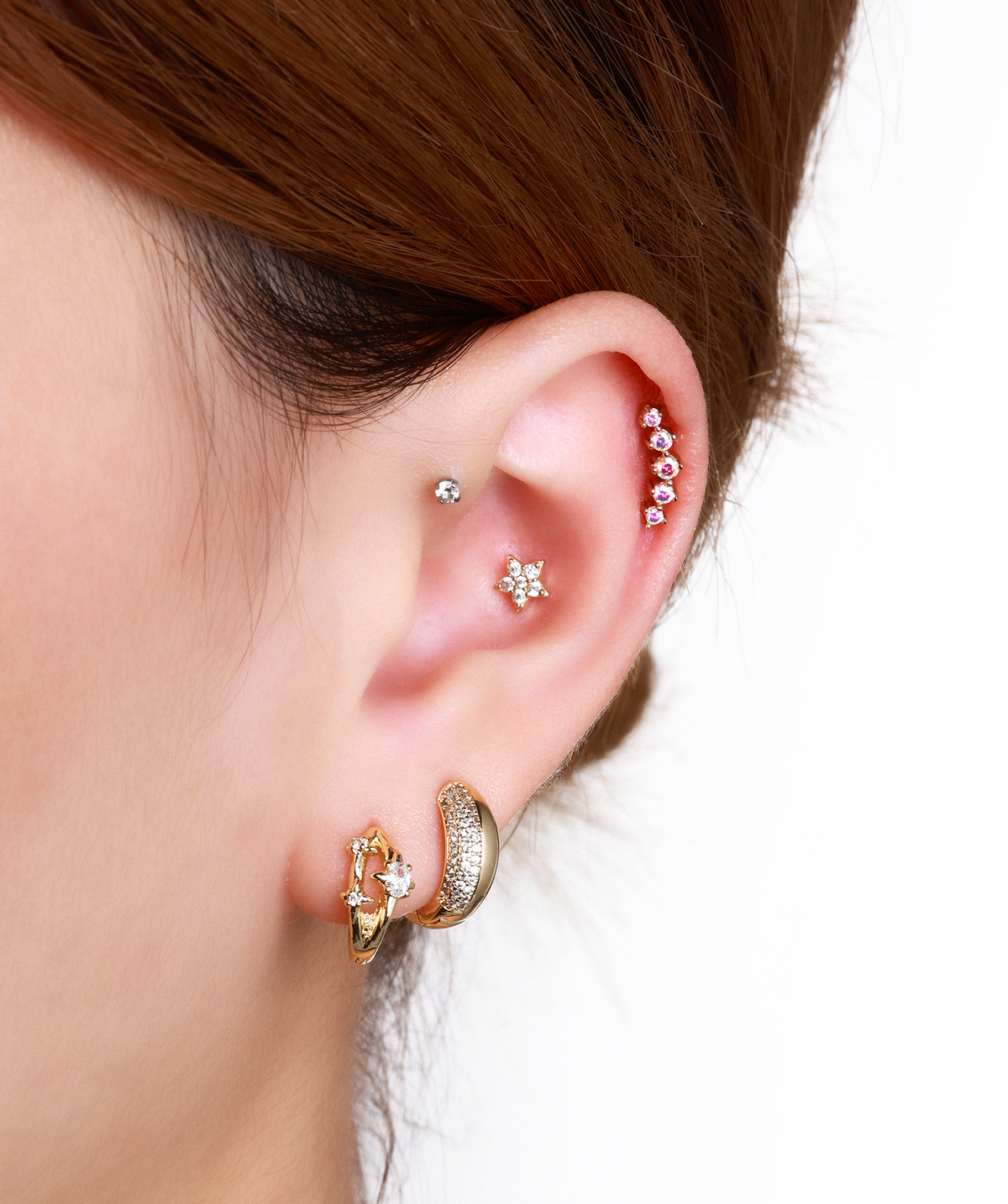 Cora Hoops - Brass - Oumo Jewelry
