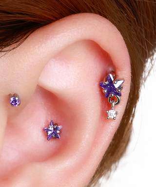 Titanium Zodiac Stars Stud - OumoJewelry