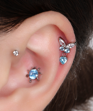 Titanium Ladybug Stud - OumoJewelry