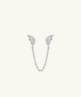 Butterfly Chain Stud