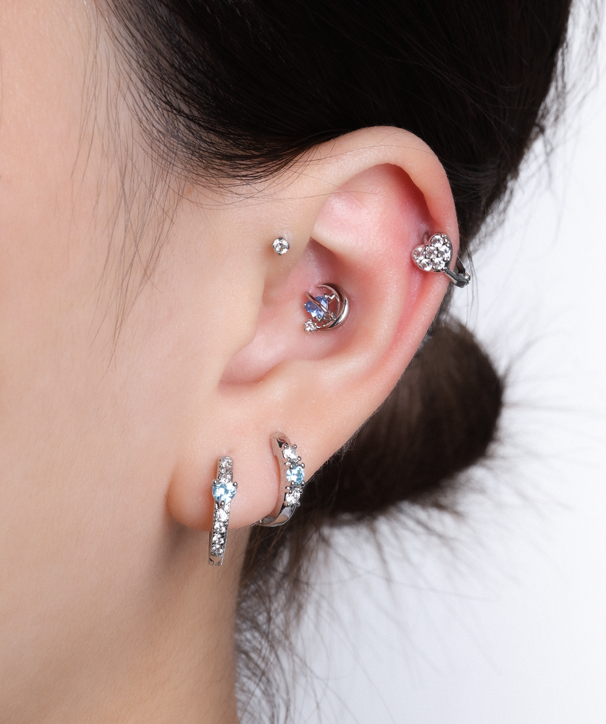 Candy Hoop - Brass - Upper Lobe, Helix - Oumo Jewelry