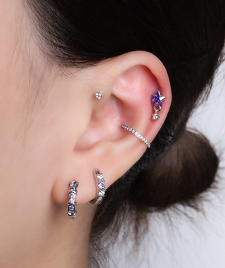 Gem Hoop - OumoJewelry