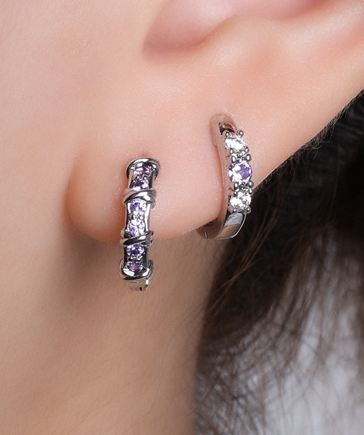 Candy Hoop - Brass - Upper Lobe, Helix - Oumo Jewelry