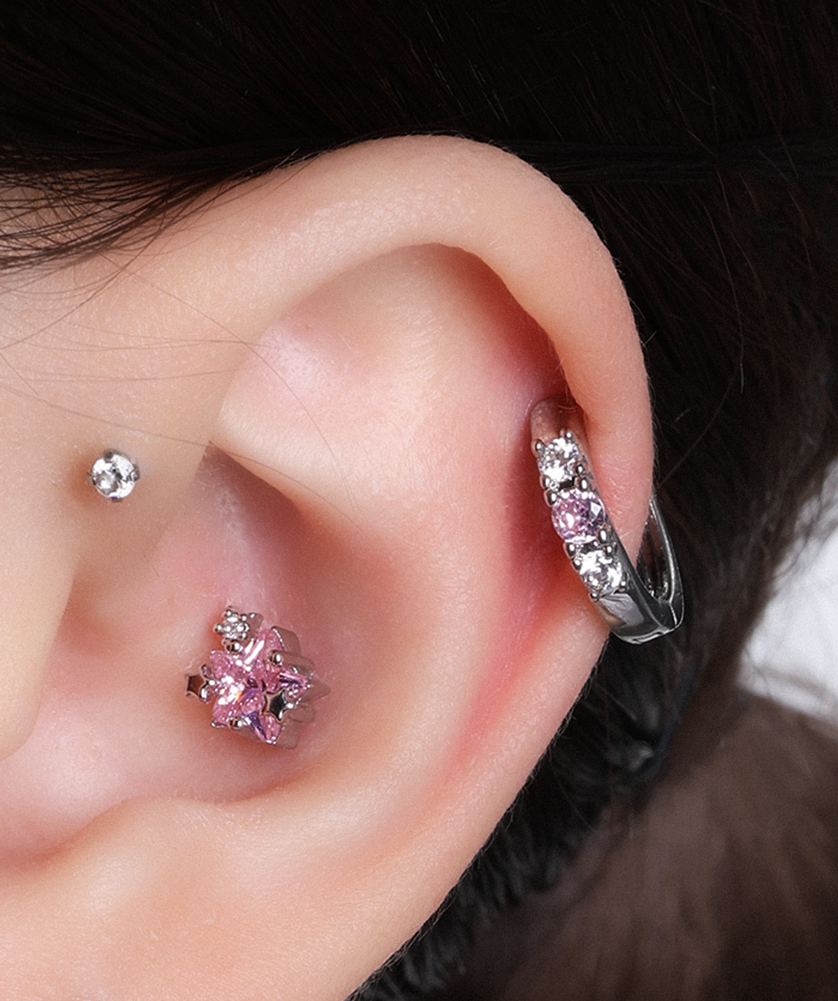 Candy Hoop - Brass - Upper Lobe, Helix - Oumo Jewelry