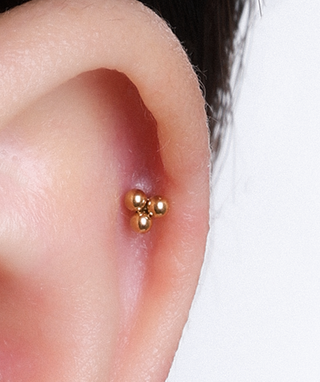 Trio Beads Stud