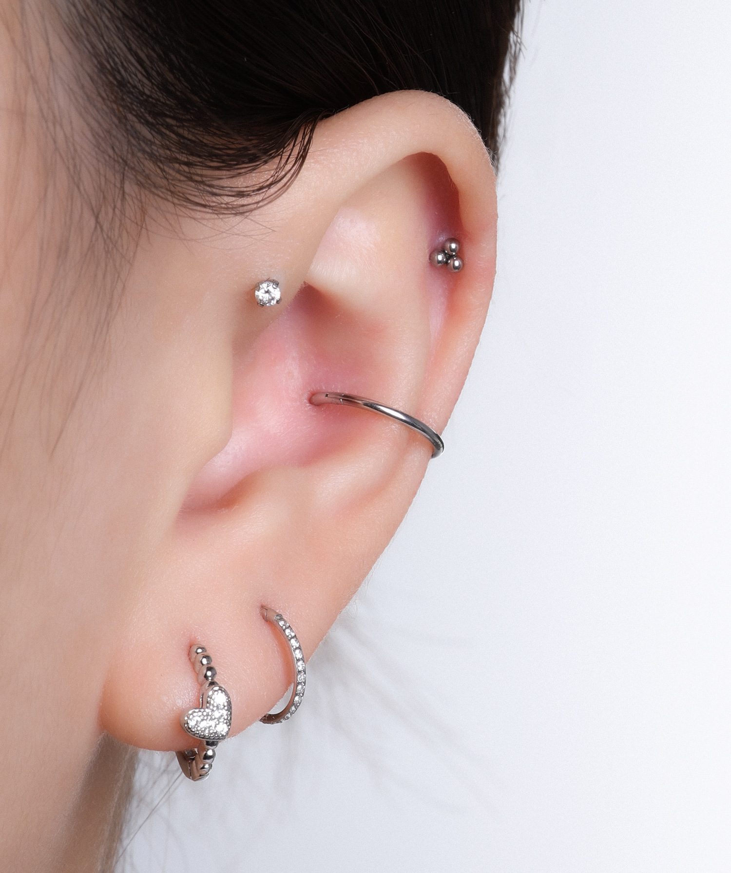 Trio Beads Stud - OumoJewelry