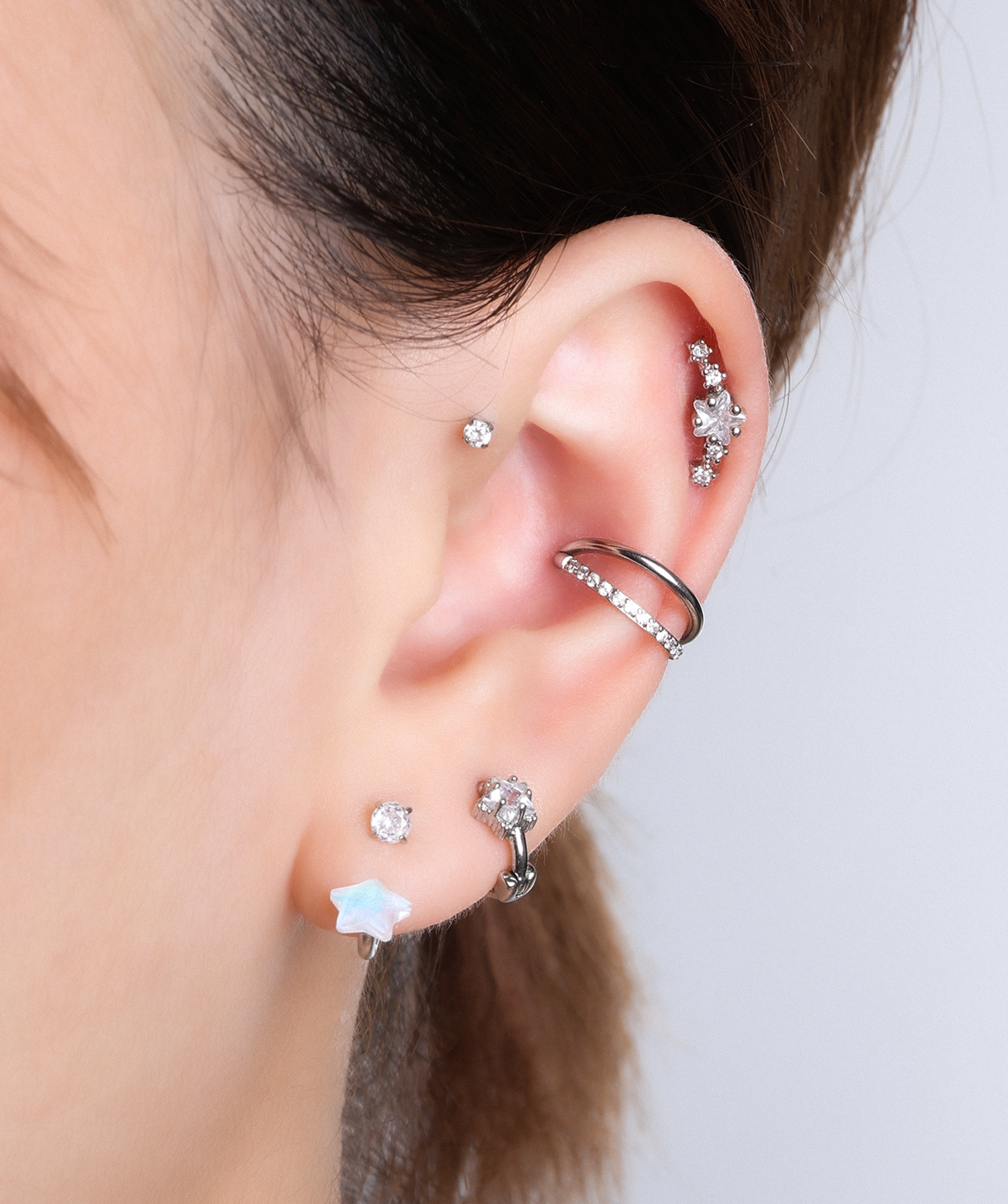 Candy Star Horseshoe Ring - OumoJewelry