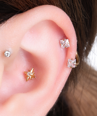 Edge Glow Horseshoe Ring