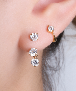 Serene Drop Horseshoe Ring