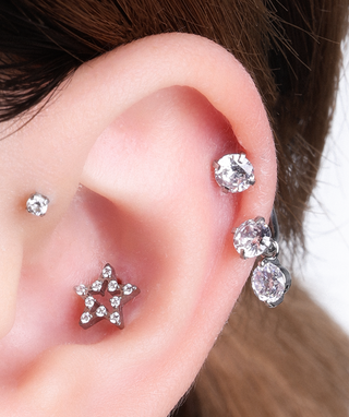 Serene Drop Horseshoe Ring