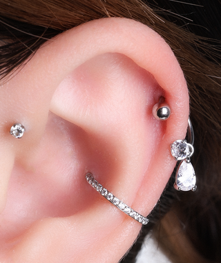 Tearlight Horseshoe Ring