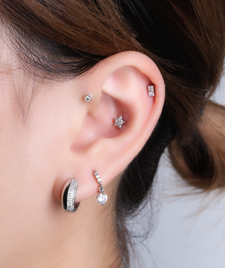 Titanium Squarely Stud