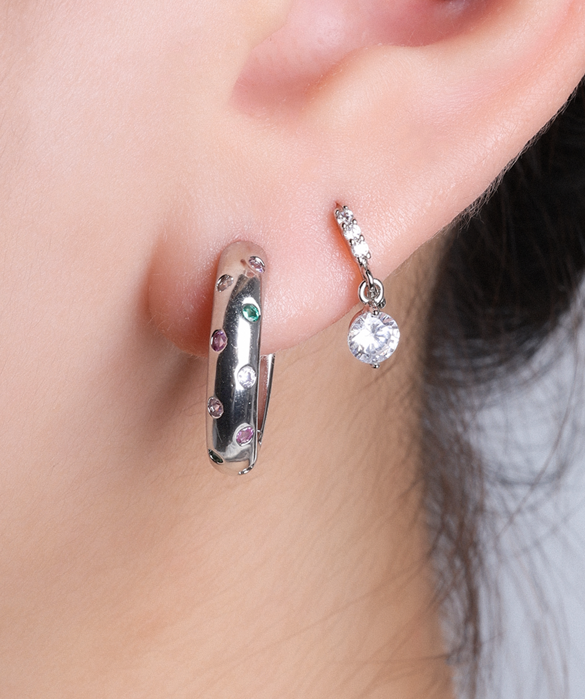 Coloria Hoops - Brass - Lobe - Oumo Jewelry