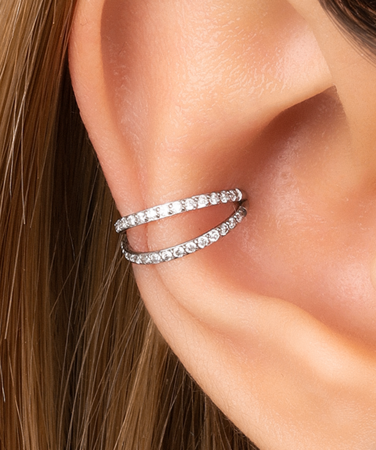 Twin Gleam Clicker - Stainless Steel - Lobe, Upper Lobe, Helix - Oumo Jewelry