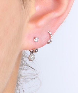 Twinkle Drop Horseshoe Ring