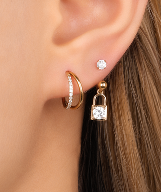 Lock Horseshoe Ring - OumoJewelry