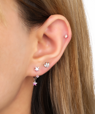 Titanium Stella Color Horseshoe Ring - OumoJewelry