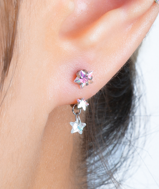 Titanium Stella Color Horseshoe Ring