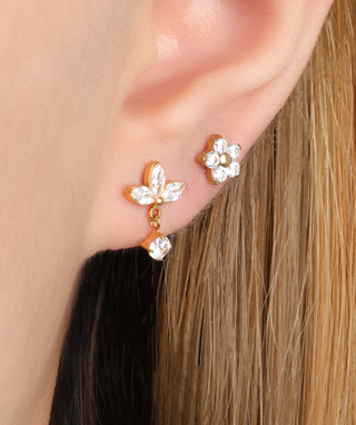 Titanium Marquise Dangle Stud - OumoJewelry