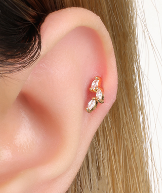 Marquise Arc Stud - OumoJewelry