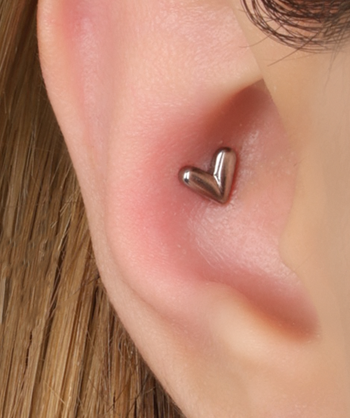 Titanium Nessa Stud - Titanium - Helix, Upper Lobe, Conch - Oumo Jewelry