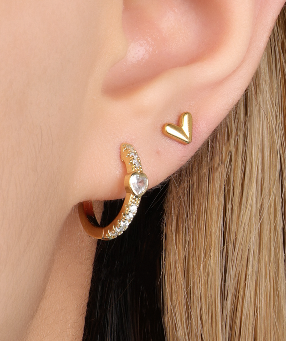 Titanium Nessa Stud - Titanium - Helix, Upper Lobe, Conch - Oumo Jewelry