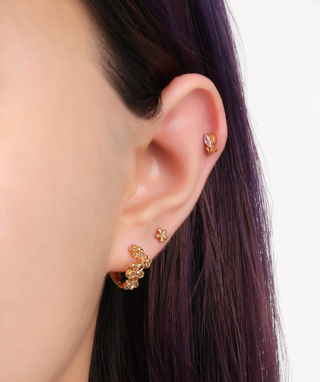 Titanium Velda Stud - OumoJewelry
