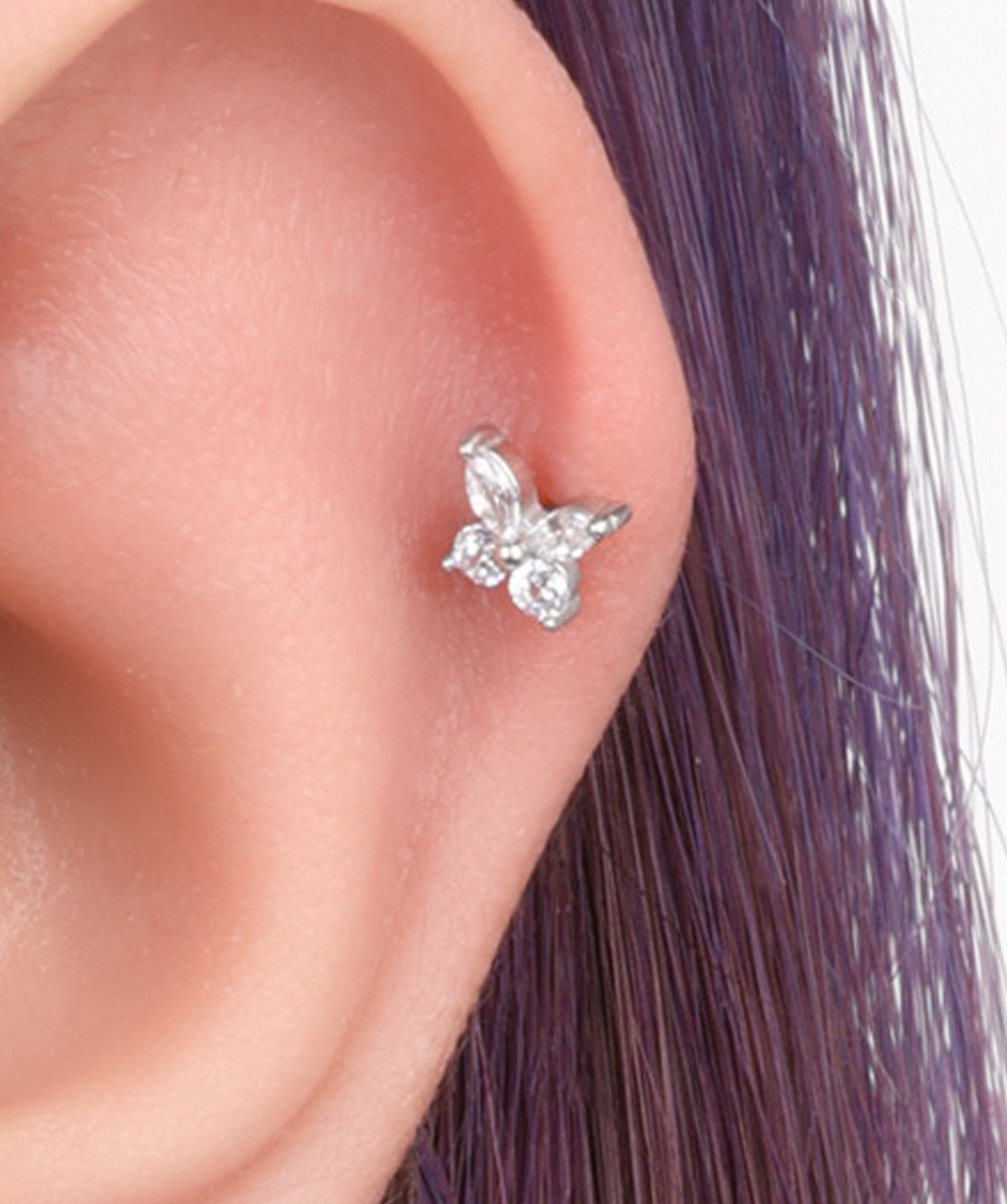 Elara Butterfly Stud - OumoJewelry