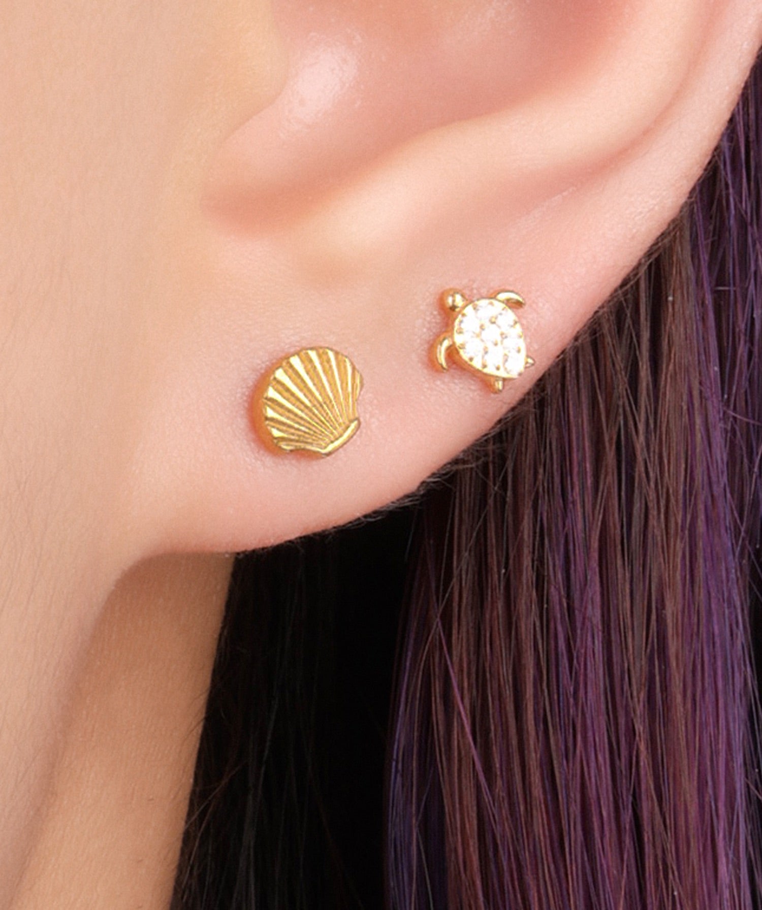Sea Turtle Stud - OumoJewelry