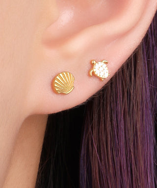 Sea Turtle Stud - OumoJewelry