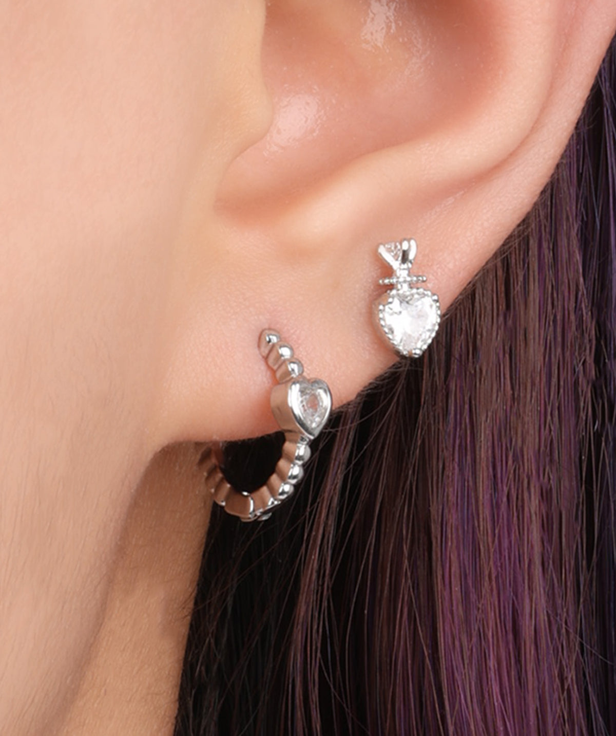 Lazlo Stud - Stainless Steel - Upper Lobe, Helix - Oumo Jewelry