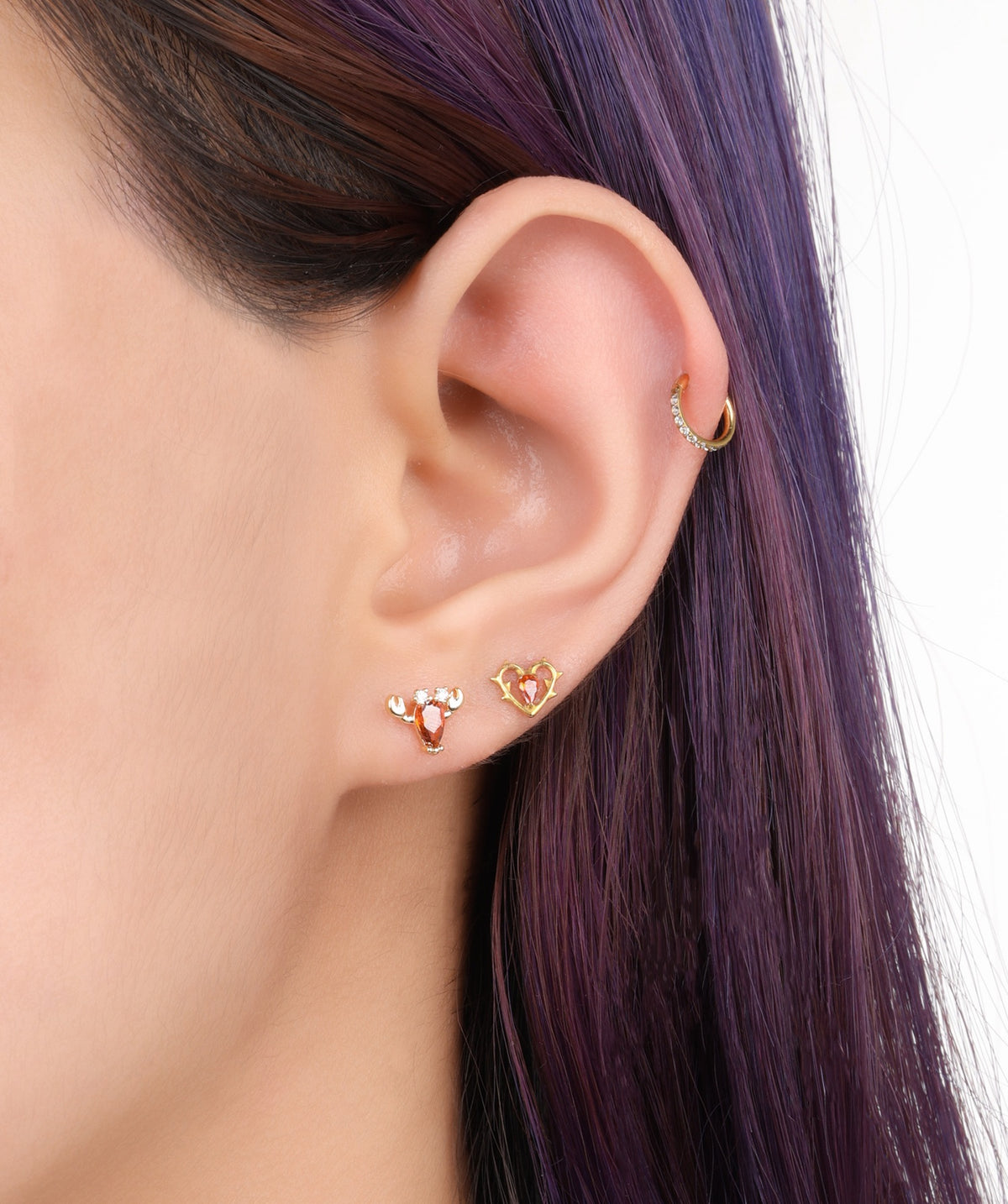 Lobster Stud - Stainless Steel - Upper Lobe, Helix - Oumo Jewelry