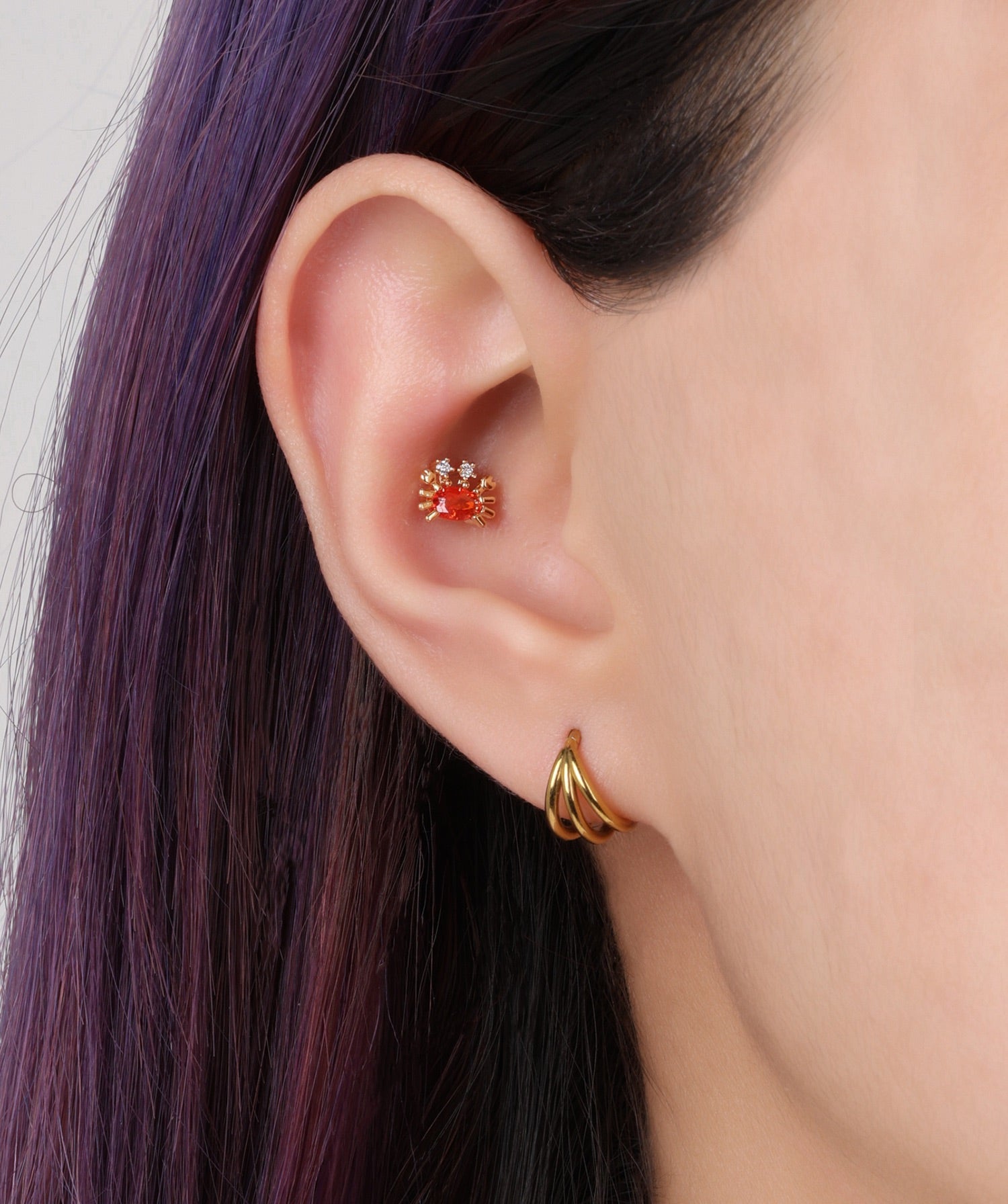 Crab Stud - OumoJewelry