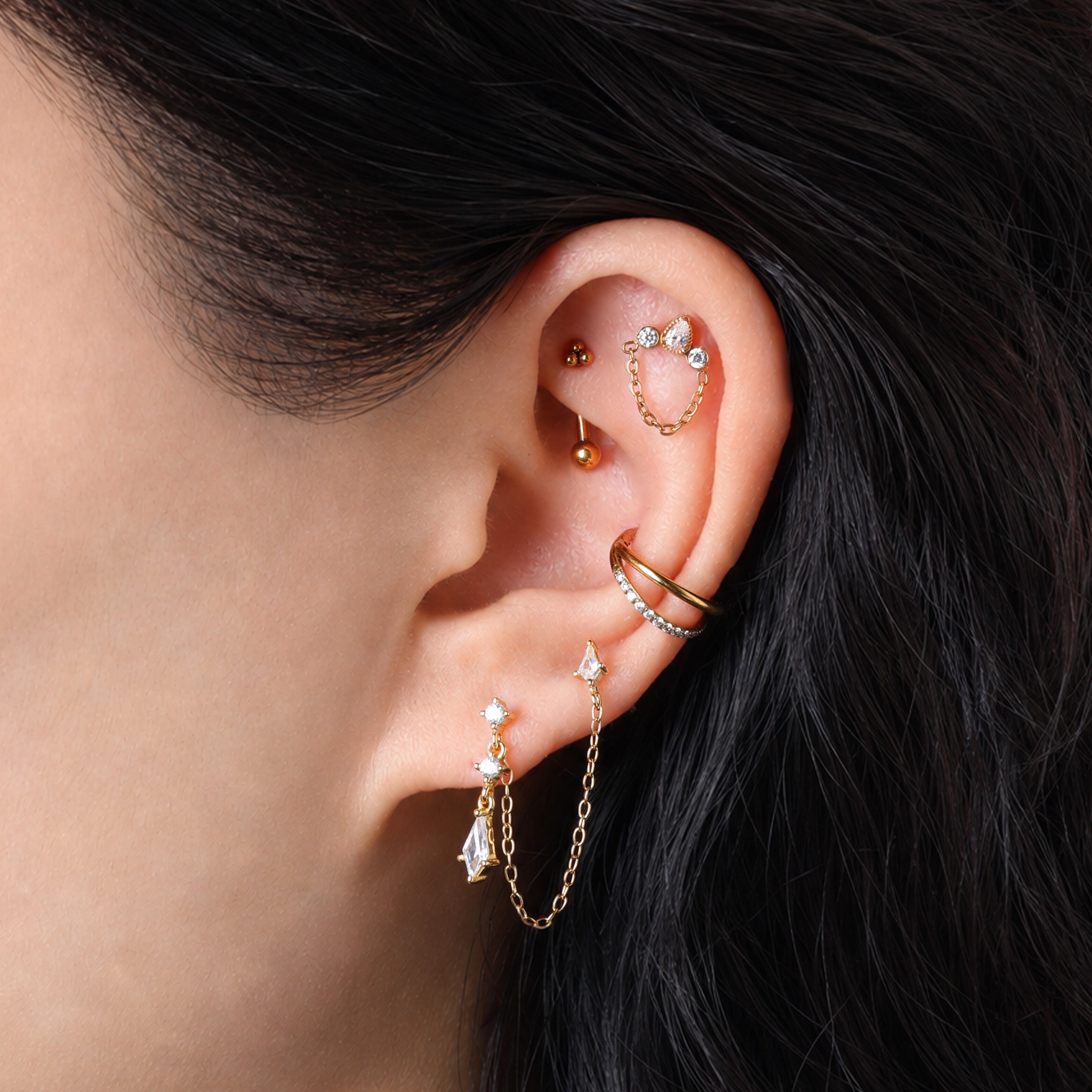 Titanium Vesta Stud