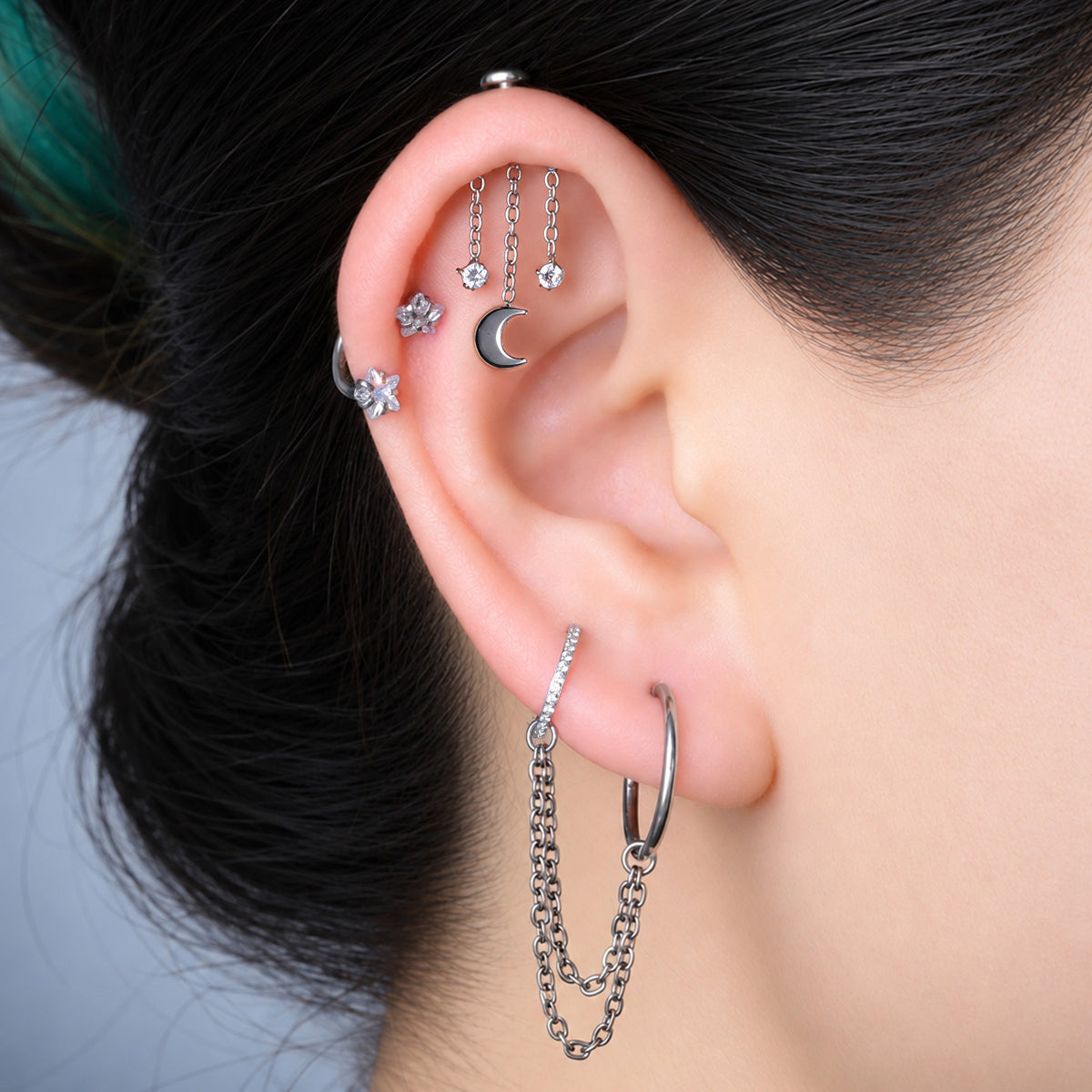 Titanium Aveline Vertical Helix