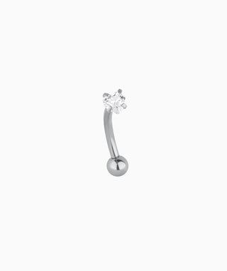 Mini Heart Curve Barbell - OumoJewelry