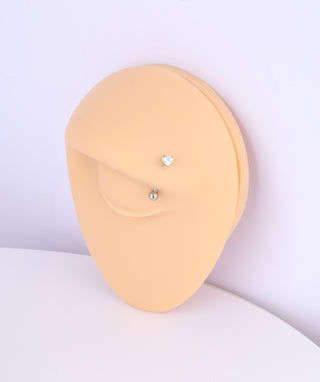 Mini Heart Curve Barbell - OumoJewelry