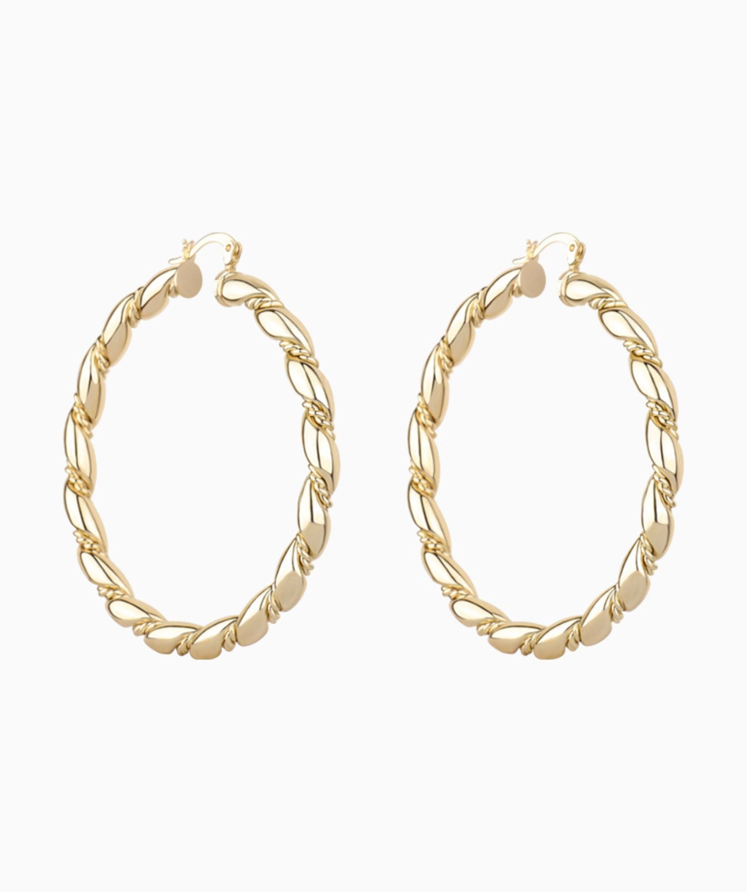 Large Twist Interwoven Hoops