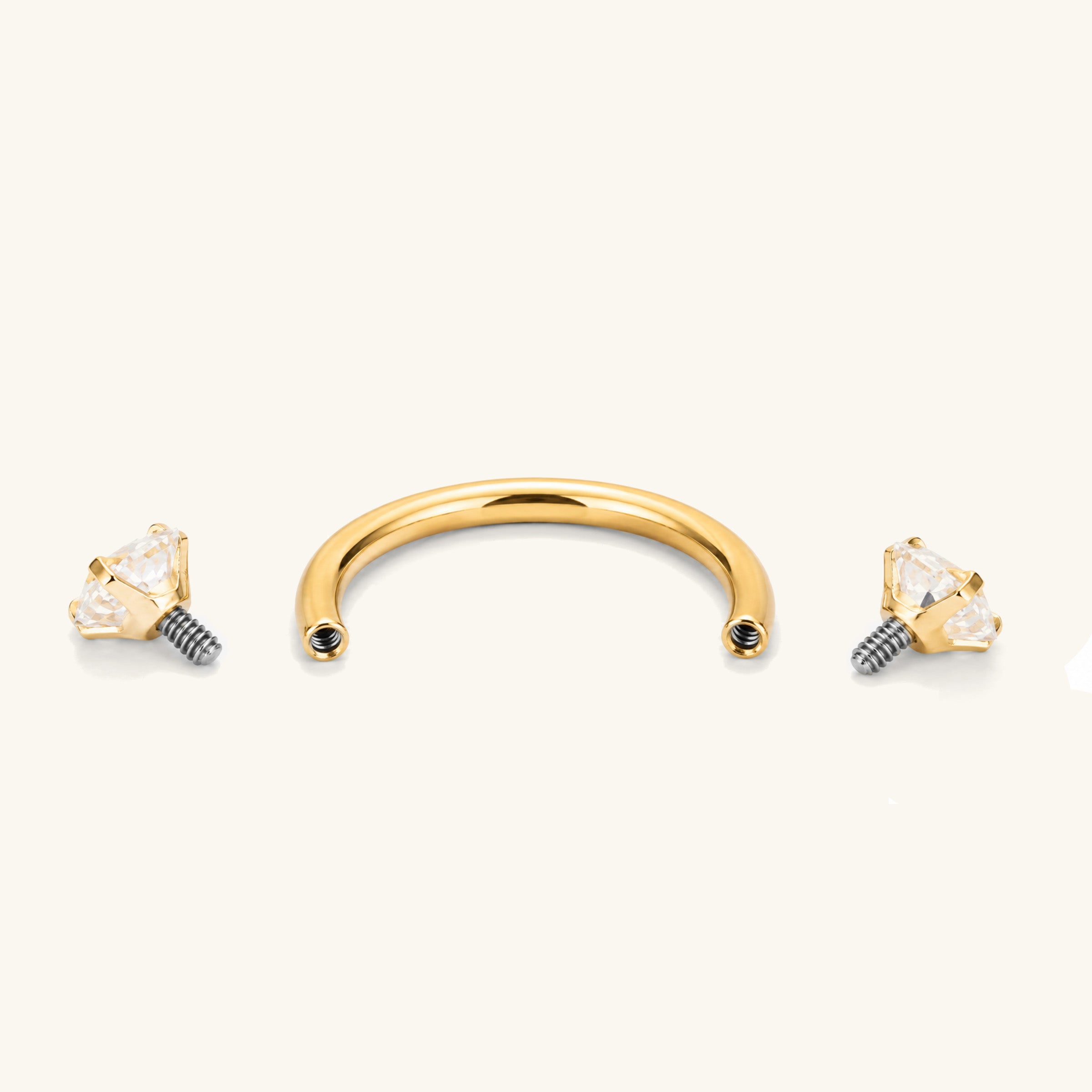 Edge Glow Horseshoe Ring