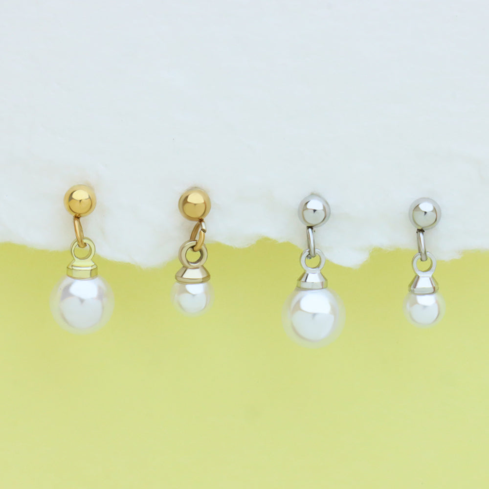 Pearl Drop Earring - OhmoJewelry