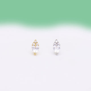 Leaf Love Stud - OhmoJewelry